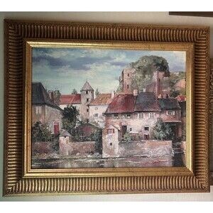 framed art print titled "La Seyne-sur-Mer" by artist Roger Duvall Framed 16x21